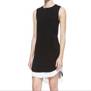 Rag & Bone Longtail Shirt Dress Size 12 Black Minimal Work Professional Career